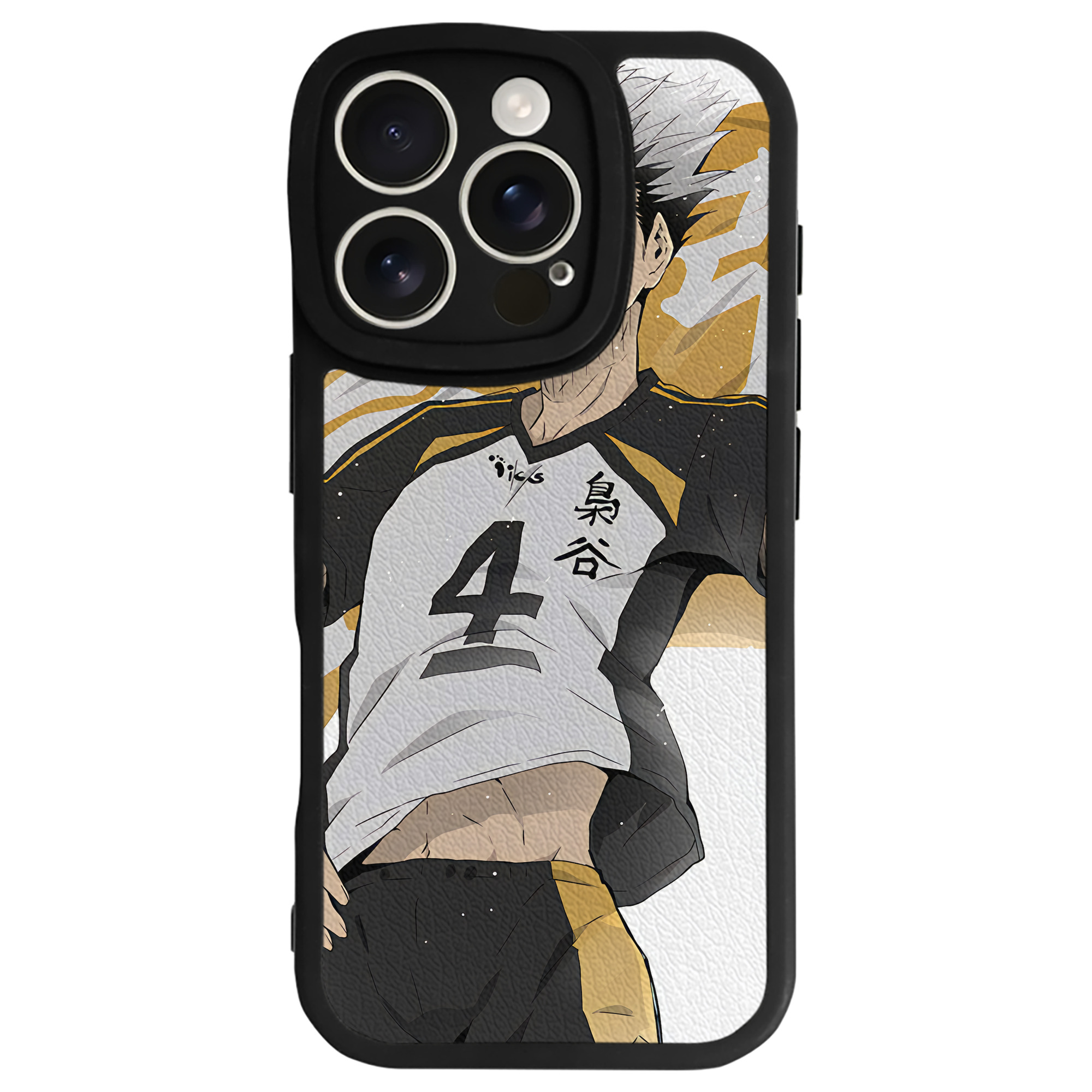 （画像用） ハイキュー!! Haikyu!! 【iPhone 16シリーズ対応】シリコンスマホケース（レザー調） 材質：シリコン